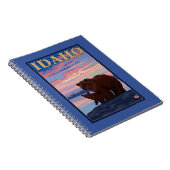 Beer- en CubIdahoVintage-reisposter Notitieboek (Rechterzijde)