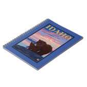 Beer- en CubIdahoVintage-reisposter Notitieboek (Linkerzijde)