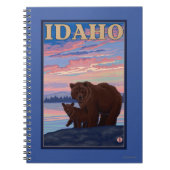 Beer- en CubIdahoVintage-reisposter Notitieboek (Voorkant)