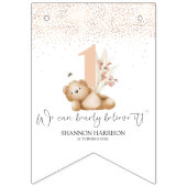 Beer en de eerste verjaardag van de bijen vlaggetjes (Tweede vlag)