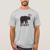 Beer en Deer = Beer? Drink T-shirt voor nek (Voorkant)