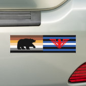 Beer en Eagle Pride Bumpersticker (Op auto)