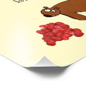 Beer en frambozen foto afdruk (Hoek)