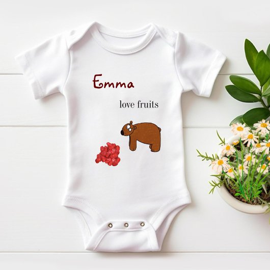 Beer en frambozen romper