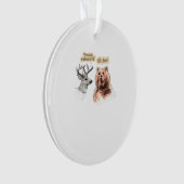 Beer En Hertengesprek Grappig WAcryl Ornament (voorkant)