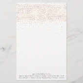 Beer en het Baby shower 'Word Scramble'-spel (Achterkant)