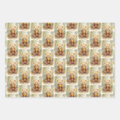  Beer en Honing Baby Shower Inpakpapier Vel (Voorkant)