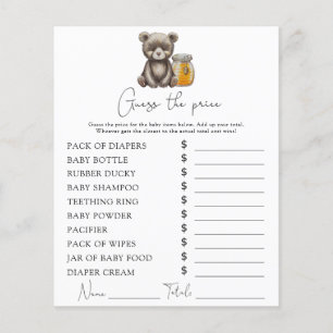 Beer en honing - Price Guess spel