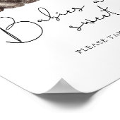 Beer en honingpot - baby's zijn zoet poster (Hoek)