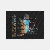 Beer en in het bos ga ik mijn gedenktouw verliezen fleece deken (Voorkant (Horizontaal))