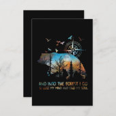 Beer en in het bos ga ik mijn geest verliezen bedankkaart (Voorkant / Achterkant)