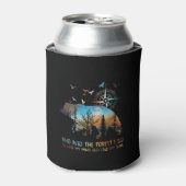 Beer en in het bos ga ik mijn geest verliezen en blikjeskoeler (Blikje Voorkant)