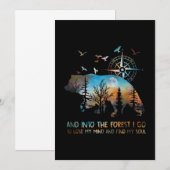 Beer en in het bos ga ik mijn geest verliezen kaart (Voorkant / Achterkant)