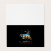 Beer en in het bos ga ik mijn geest verliezen visitekaartje (Buitenkant ongevouwen)