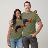 Beer en kardinaal t-shirt (Unisex)