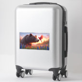 Beer en kardinaal waterfles sticker (Koffer)
