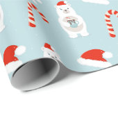 Beer en kerst met warme cacao cadeaupapier (Rol Hoek)