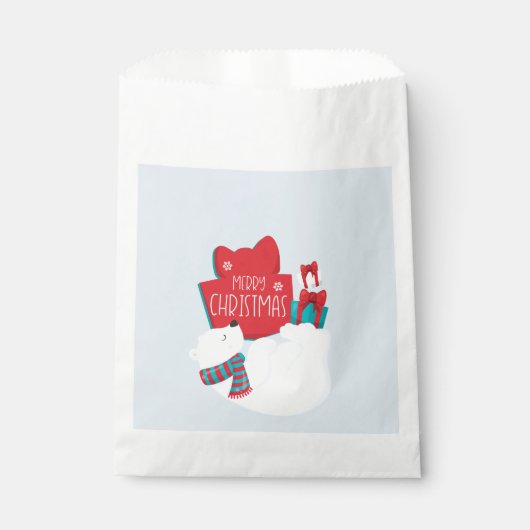 Beer en kerstmis van Cadeaus Bedankzakje (Voorkant)