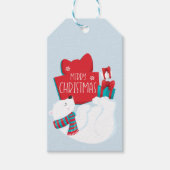 Beer en kerstmis van Cadeaus Cadeaulabel (Voorkant)