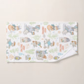 Beer en kerstpatronen bad handdoek (Handdoek)