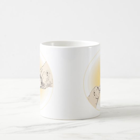 Beer en koffiekkoffie Mok Wildlife Art Mok (Center)