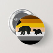 Beer en kubusPride Ronde Button 5,7 Cm (Voorkant /achterkant)