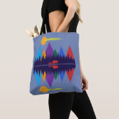 Beer en kubussen tote bag (Dichtbij)