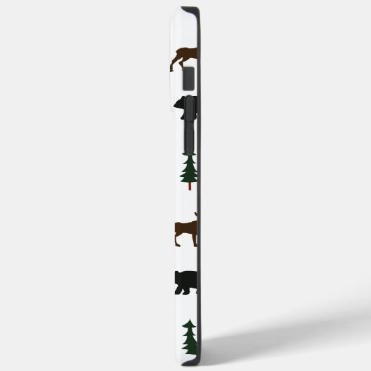 Beer en monogram Natuur Cabin Rustic Case-Mate iPhone Case (Achterkant / Links)