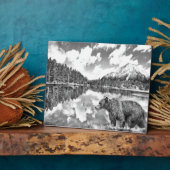 Beer en Mouintains Plaque Fotoplaat (Zijkant)