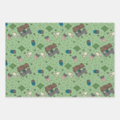 Beer en muis Romance Dating Wedding Baby Inpakpapier Vel (Voorkant)