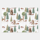 Beer en muis van bosgebieden inpakpapier vel (Voorkant 2)