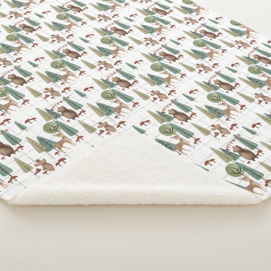 Beer en muis van bosgebieden sherpa deken (3/4)