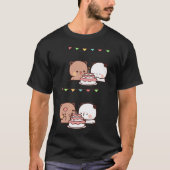 Beer en Panda Bubu Dudu ballon T-shirt (Voorkant)