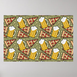 Beer- en Pizza-overs Poster