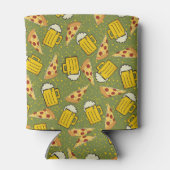 Beer- en Pizza-patroon Blikjeskoeler (Achterkant)