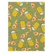 Beer- en Pizza-patroon Tafelkleed (Voorkant)