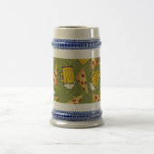 Beer en Pizza Pattern Fles Koelaar Bierpul (Center)