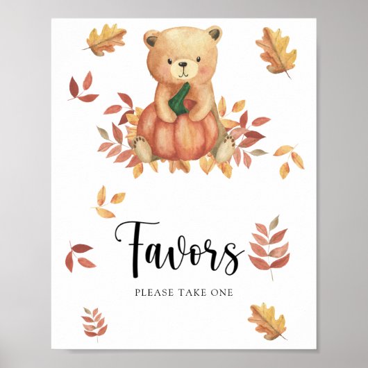 Beer en Pompoen - Favors Poster (Voorkant)