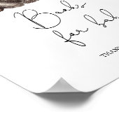 Beer en pot honing - boeken voor baby poster (Hoek)