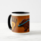 Beer en poten mok (Voorkant links)