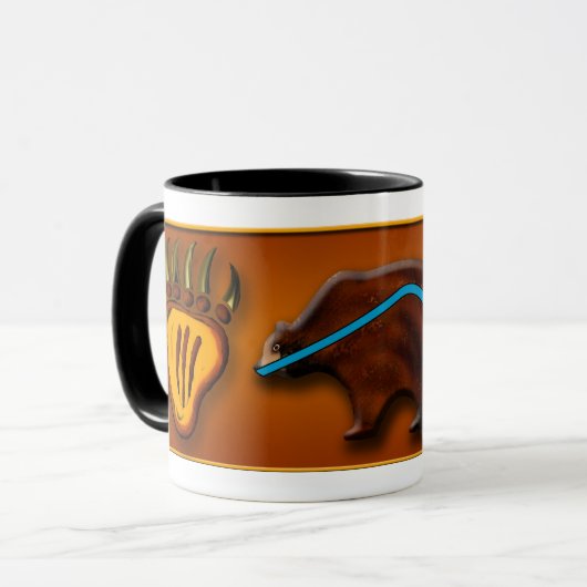 Beer en poten mok (Voorkant links)