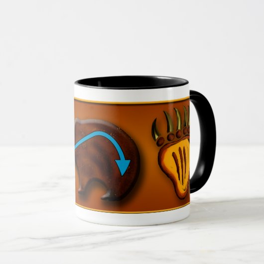 Beer en poten mok (Voorkant rechts)