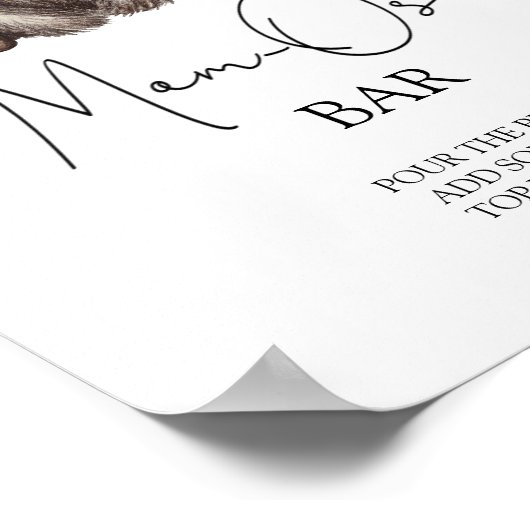 Beer en potje honing - Mom-osa bar Poster (Hoek)