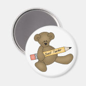 Beer en Potlood Beste Leraar Magneet (Voorkant / Achterkant)