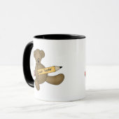 Beer en potlood Beste leraar Mok (Voorkant links)