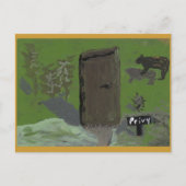 Beer en privacy briefkaart (Voorkant)