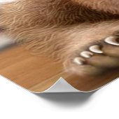 BEER EN RABBIT|gift voor konijnenliefhebber Poster (Hoek)