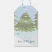 Beer en rendierblauwe feestdagen Labels Cadeaulabel (Achterkant)