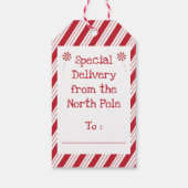 Beer en rendieren - Labels voor speciale afgifte Cadeaulabel (Achterkant)