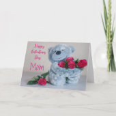 Beer en Rozen Mam Valentijn Kaart (Voorkant)